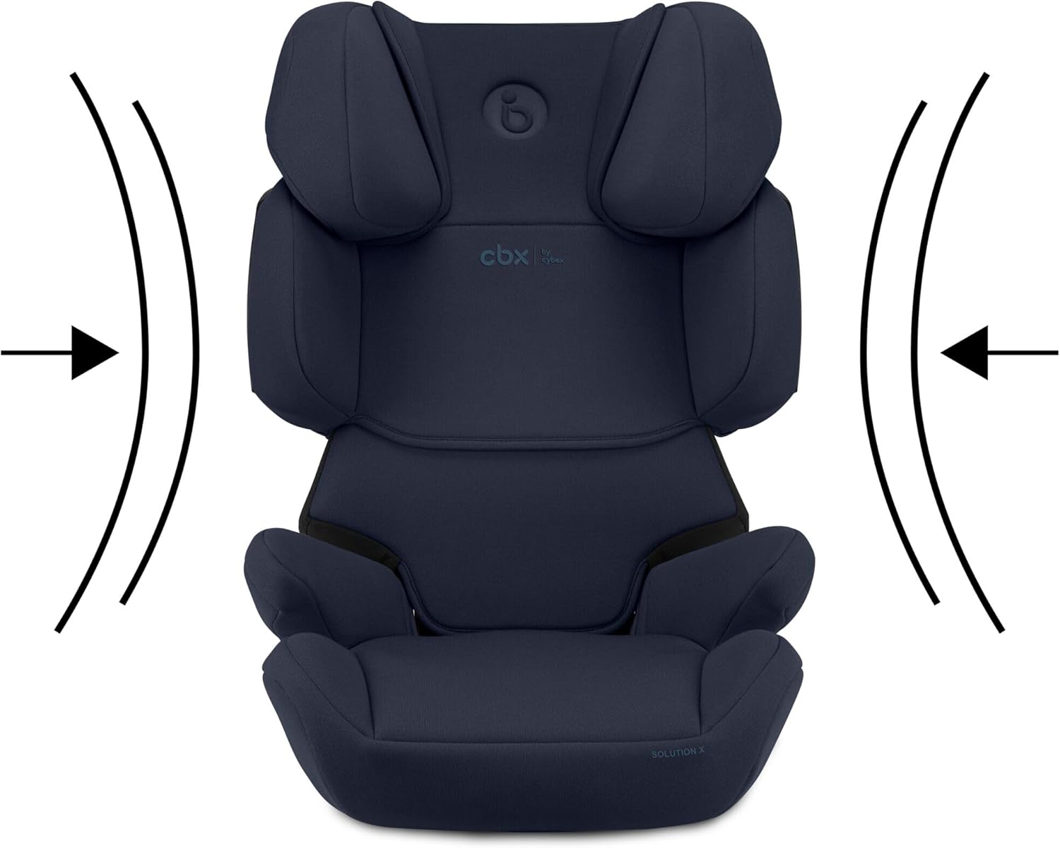 CBX by CYBEX Silla de coche infantil Solution X i-Fix, Para coches con y sin ISOFIX, De 3 a 12 años aprox. (100 - 150 cm), De 15 a 50 kg aprox., Negro (Pure Black)