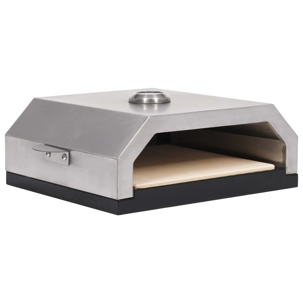 Horno de pizza con piedra de cerámica para barbacoa carbón gas v1474