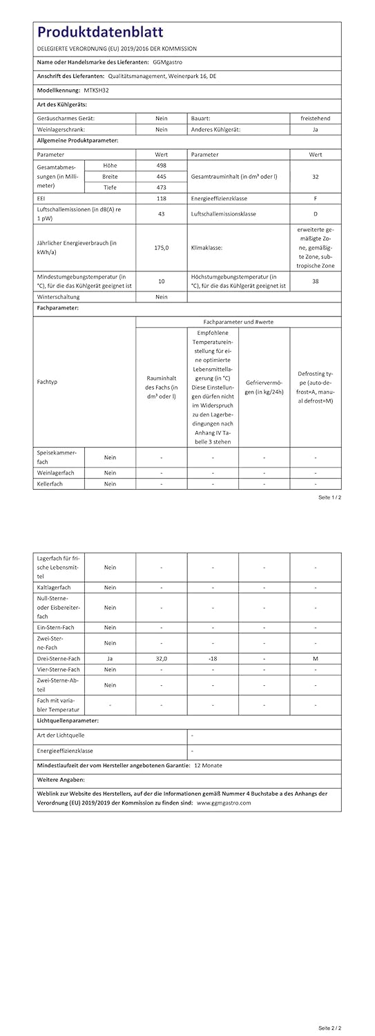 Mini Congelador, Pequeño Congelador Vertical, 31L, -14℃ a -20℃, Negro, Temperatura Regulable, Silenciosos para Hogares, Oficinas