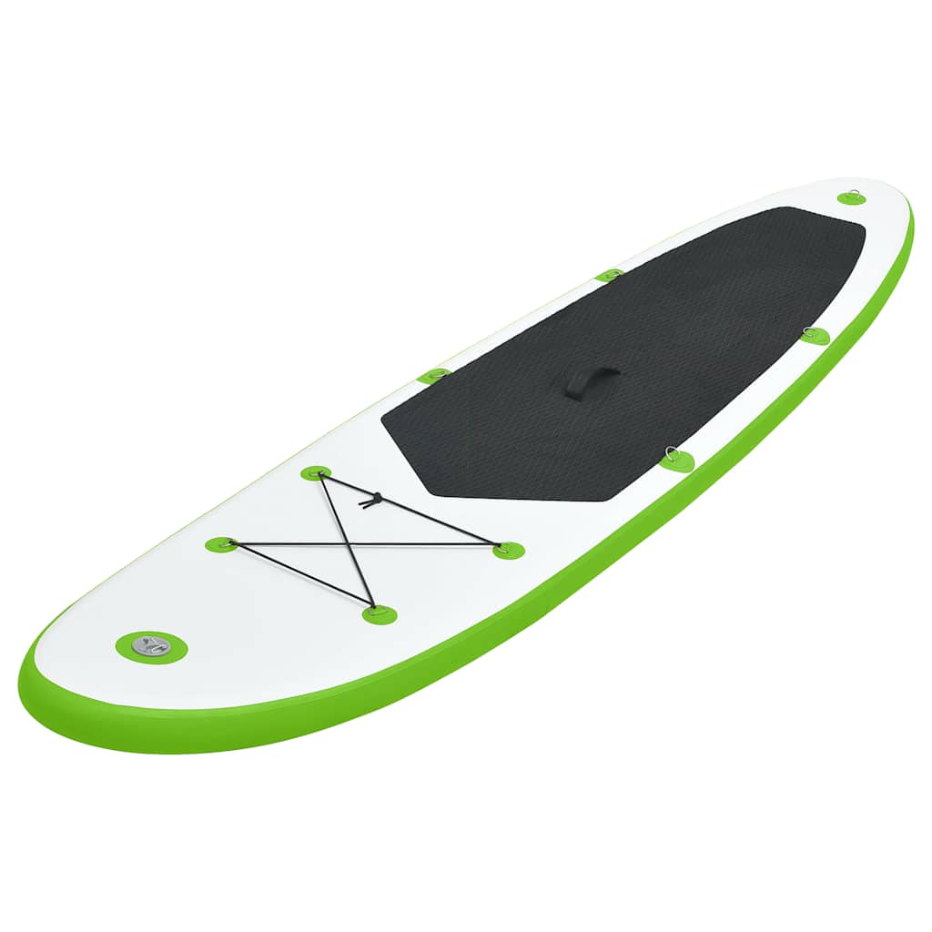Juego de tabla paddle surf inflable verde y blanco v7954