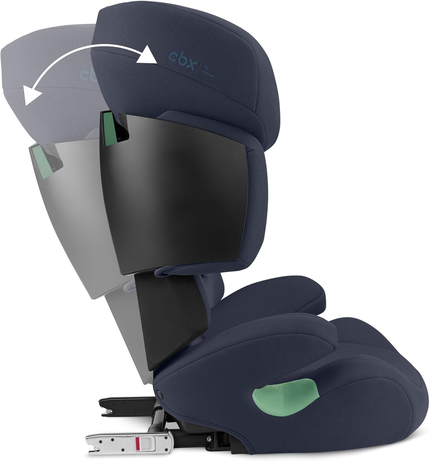 CBX by CYBEX Silla de coche infantil Solution X i-Fix, Para coches con y sin ISOFIX, De 3 a 12 años aprox. (100 - 150 cm), De 15 a 50 kg aprox., Negro (Pure Black)