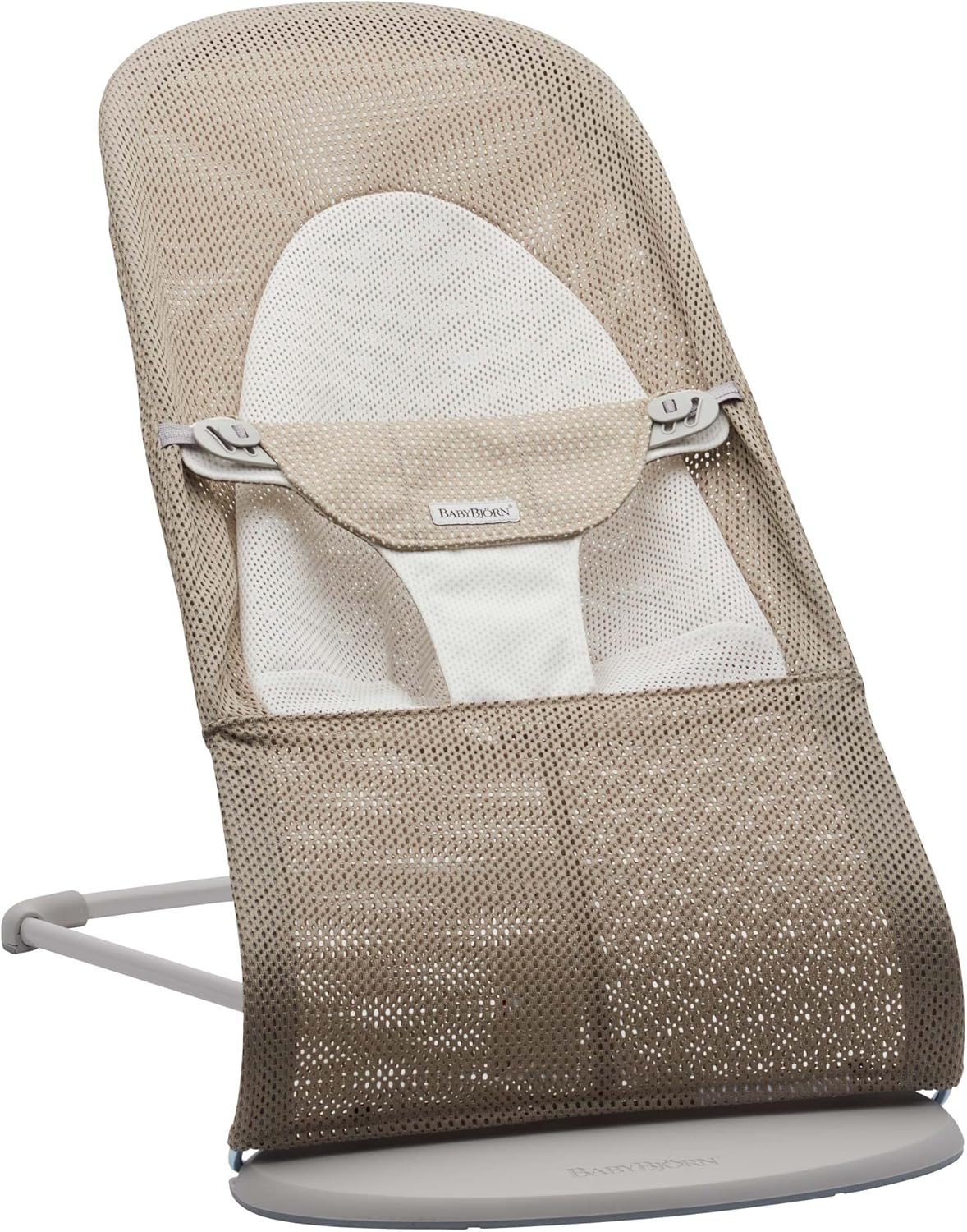 BabyBjörn Hamaca Balance Soft, Tejido/Jersey, Salvia claro/Gris