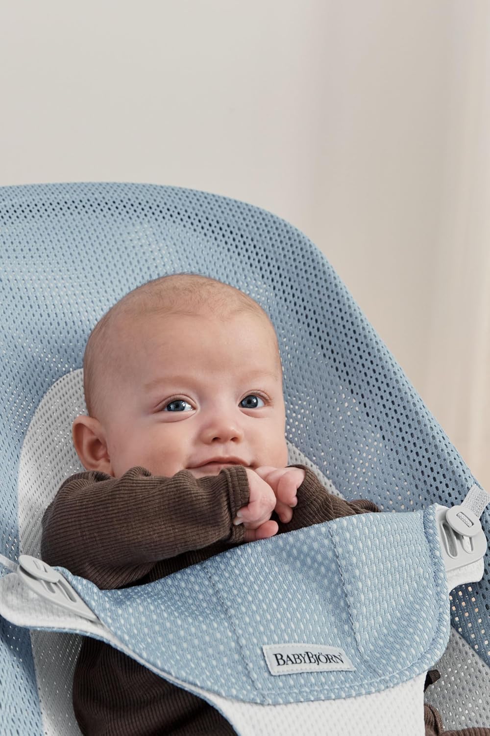BabyBjörn Hamaca Balance Soft, Tejido/Jersey, Salvia claro/Gris