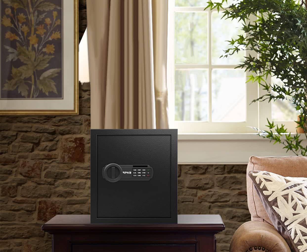 RPNB Luxury Safe and Lock, Safe, Digital Keypad Safe, Good Preservation for Home, Hotel and Office, Trade, Jewelry, Guns, Species. 51L