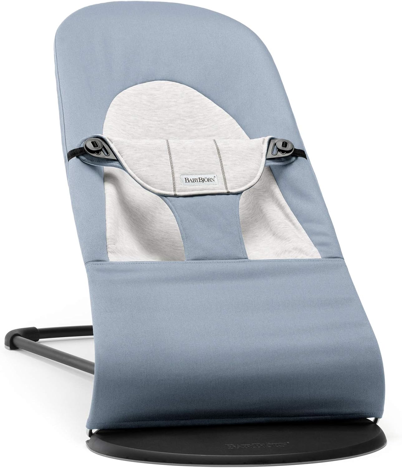 BabyBjörn Hamaca Balance Soft, Tejido/Jersey, Salvia claro/Gris