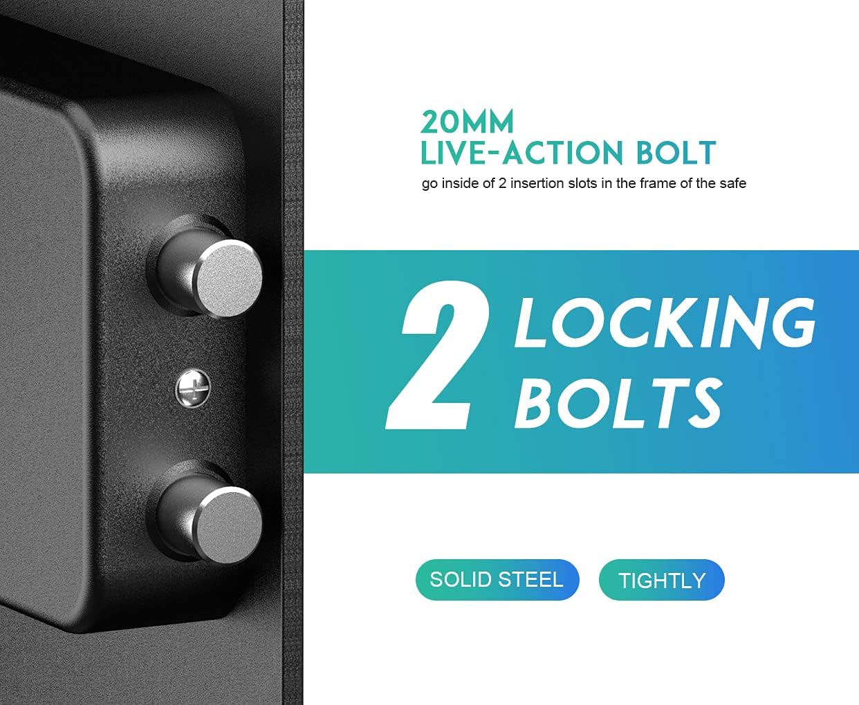 RPNB Luxury Safe and Lock, Safe, Digital Keypad Safe, Good Preservation for Home, Hotel and Office, Trade, Jewelry, Guns, Species. 51L