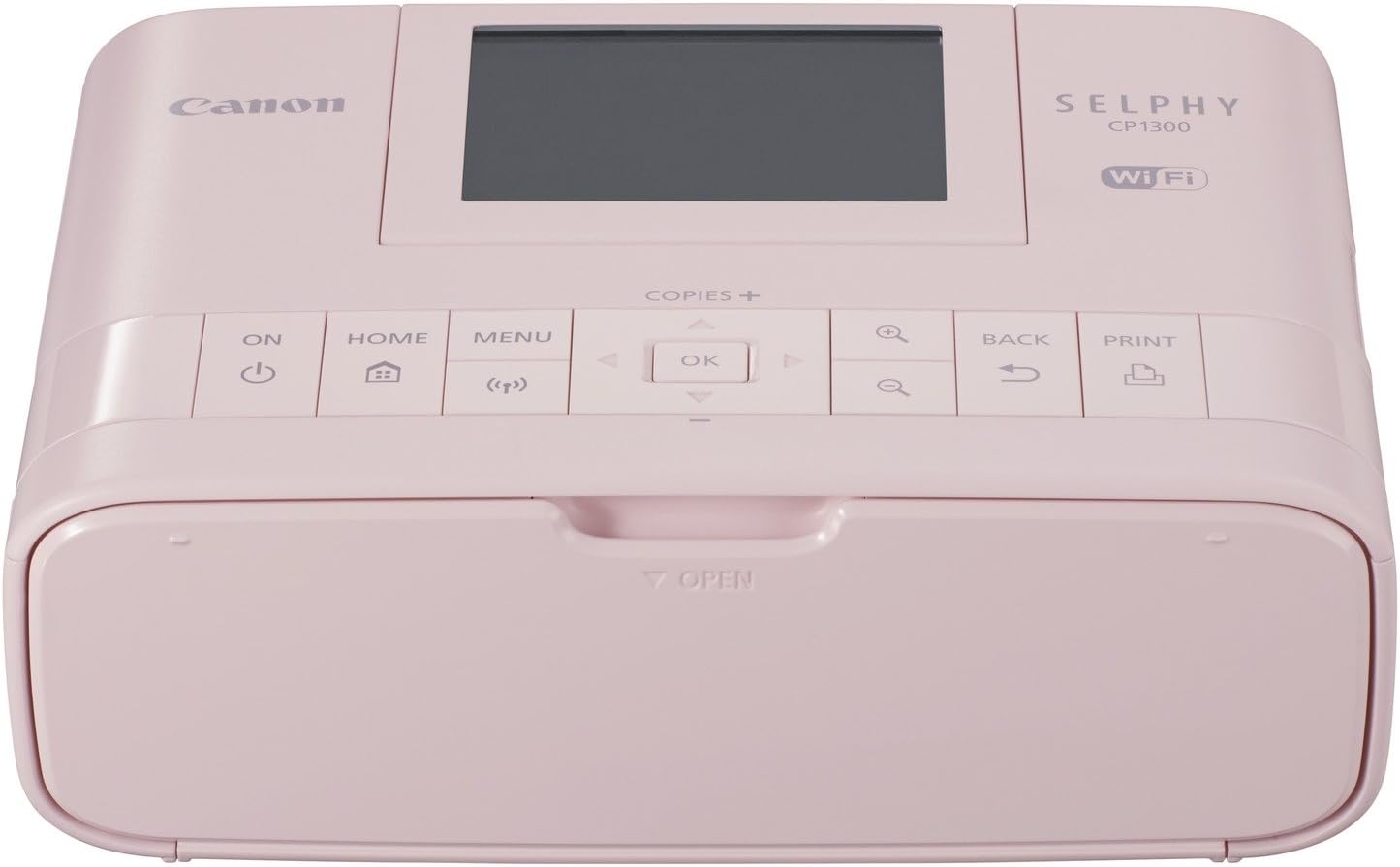 Canon Selphy CP1300 Wireless Photo Printer (Apple AirPrint, Mopria, 8.2 cm Flip Screen, 3 Color Inks, 300 x 300 dpi), Wifi, USB, Black
