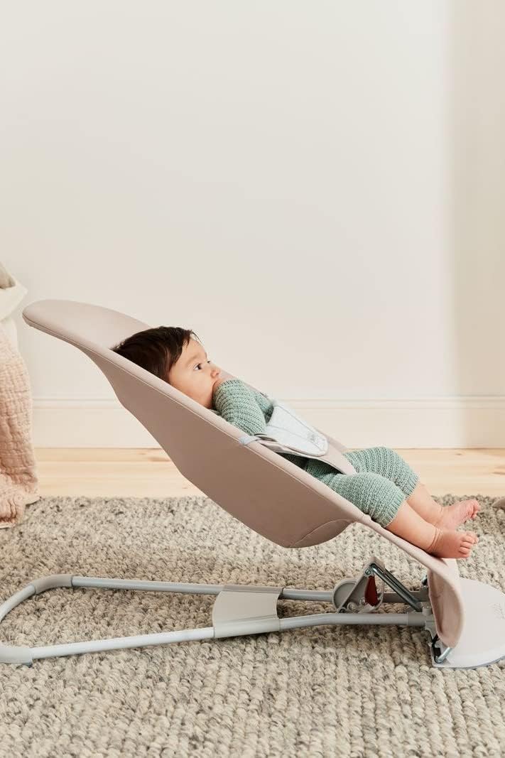 BabyBjörn Hamaca Balance Soft, Tejido/Jersey, Salvia claro/Gris