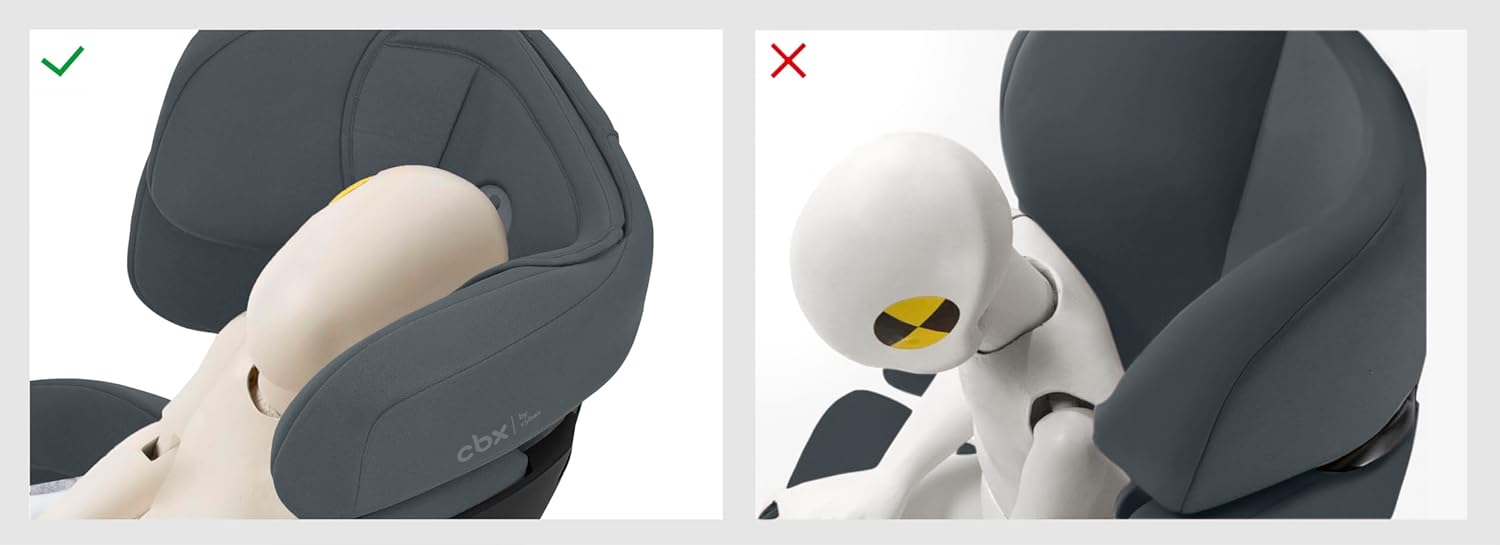 CBX by CYBEX Silla de coche infantil Solution X i-Fix, Para coches con y sin ISOFIX, De 3 a 12 años aprox. (100 - 150 cm), De 15 a 50 kg aprox., Negro (Pure Black)