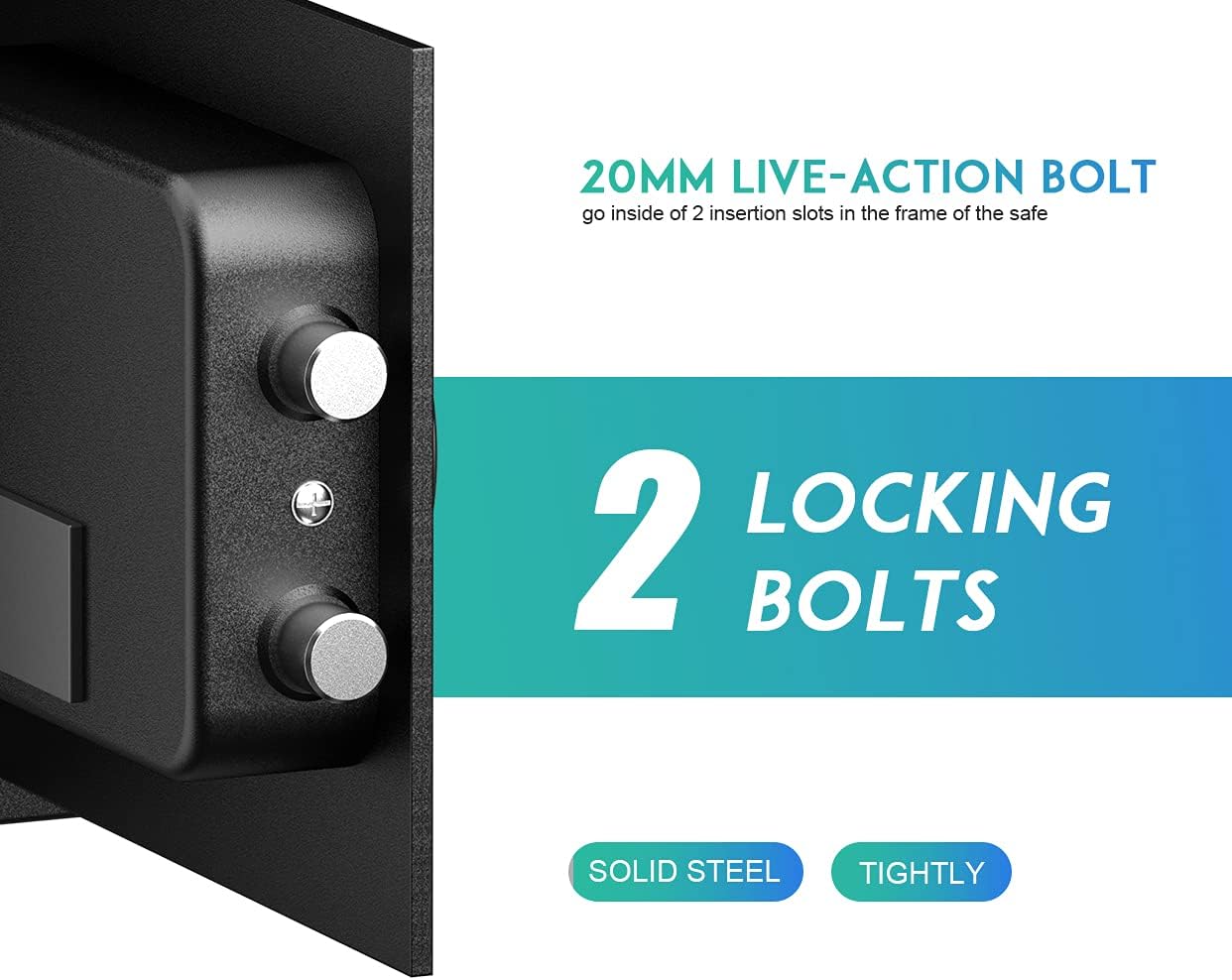 RPNB Luxury Safe and Lock, Safe, Digital Keypad Safe, Good Preservation for Home, Hotel and Office, Trade, Jewelry, Guns, Species. 51L