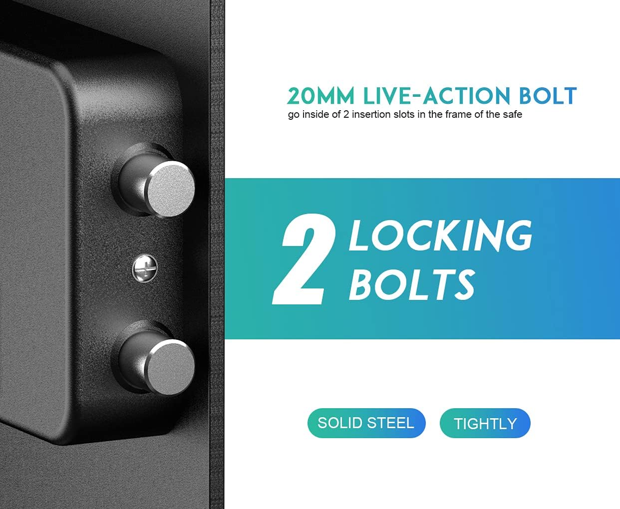 RPNB Luxury Safe and Lock, Safe, Digital Keypad Safe, Good Preservation for Home, Hotel and Office, Trade, Jewelry, Guns, Species. 51L