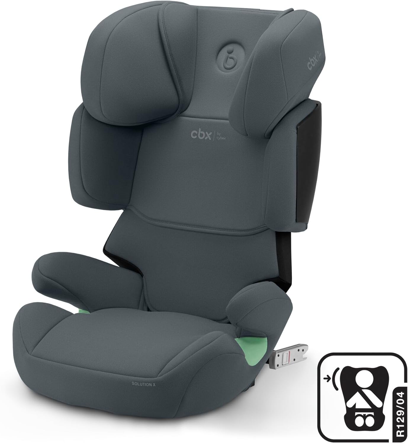 CBX by CYBEX Silla de coche infantil Solution X i-Fix, Para coches con y sin ISOFIX, De 3 a 12 años aprox. (100 - 150 cm), De 15 a 50 kg aprox., Negro (Pure Black)