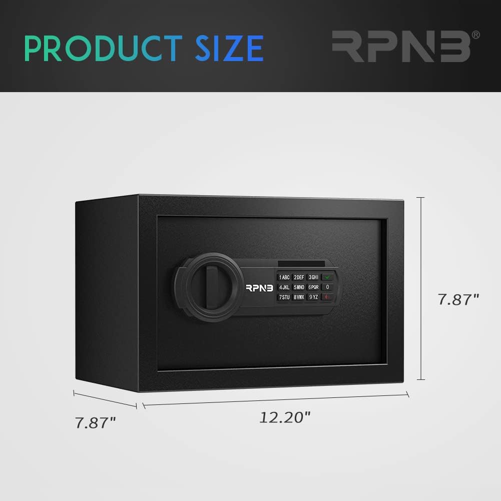 RPNB Luxury Safe and Lock, Safe, Digital Keypad Safe, Good Preservation for Home, Hotel and Office, Trade, Jewelry, Guns, Species. 51L