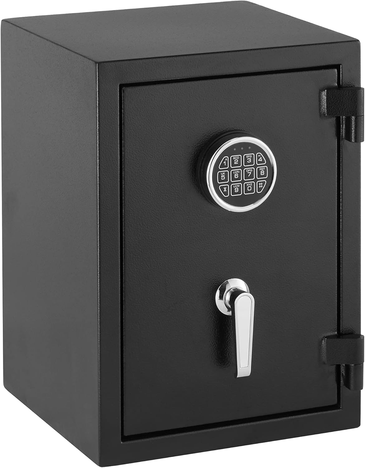 Amazon Basics Fireproof Safe with Programmable Electronic Keypad, 60 L, Black, 43 x 35 x 66 cm (W x D x H)