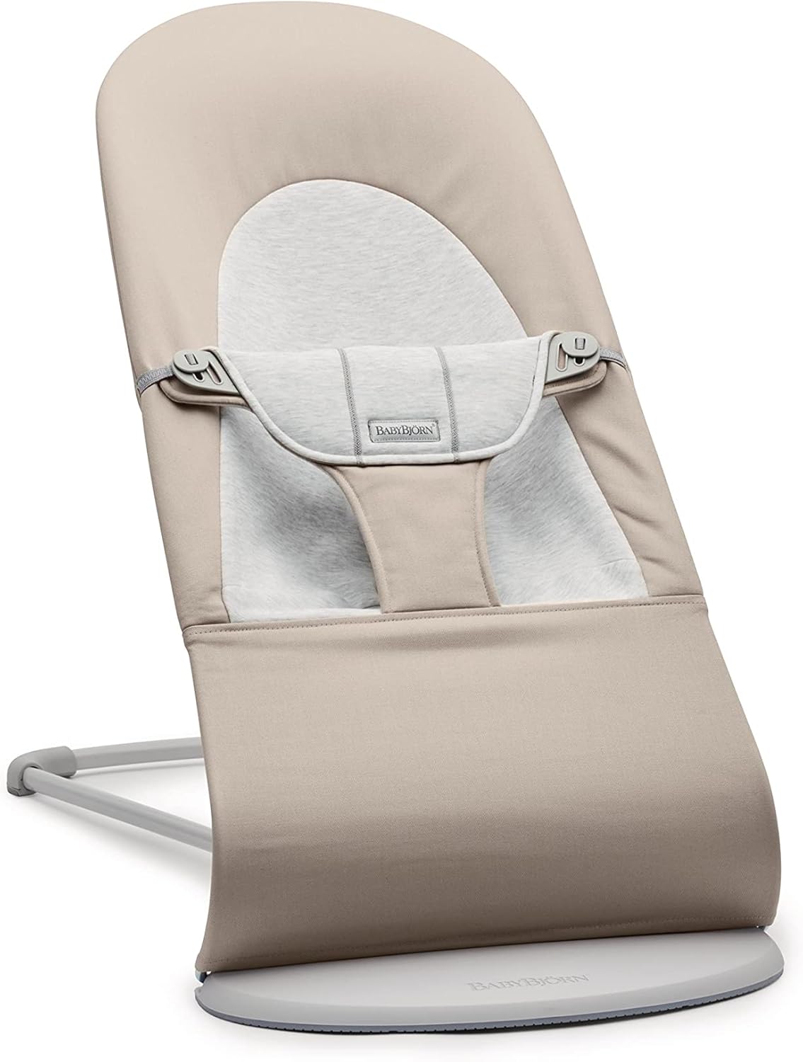 BabyBjörn Hamaca Balance Soft, Tejido/Jersey, Salvia claro/Gris