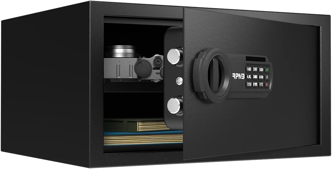 RPNB Luxury Safe and Lock, Safe, Digital Keypad Safe, Good Preservation for Home, Hotel and Office, Trade, Jewelry, Guns, Species. 51L
