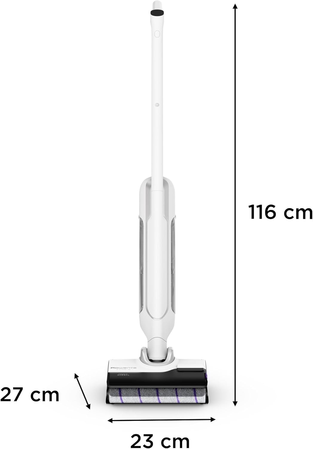 X-Clean 10 de Rowenta, Fregona Eléctrica Sin Cable con Tecnología Wet & Dry, Autolimpieza y Secado Automático, tecnología Dual Edge, gran autonomía, GZ7540WO