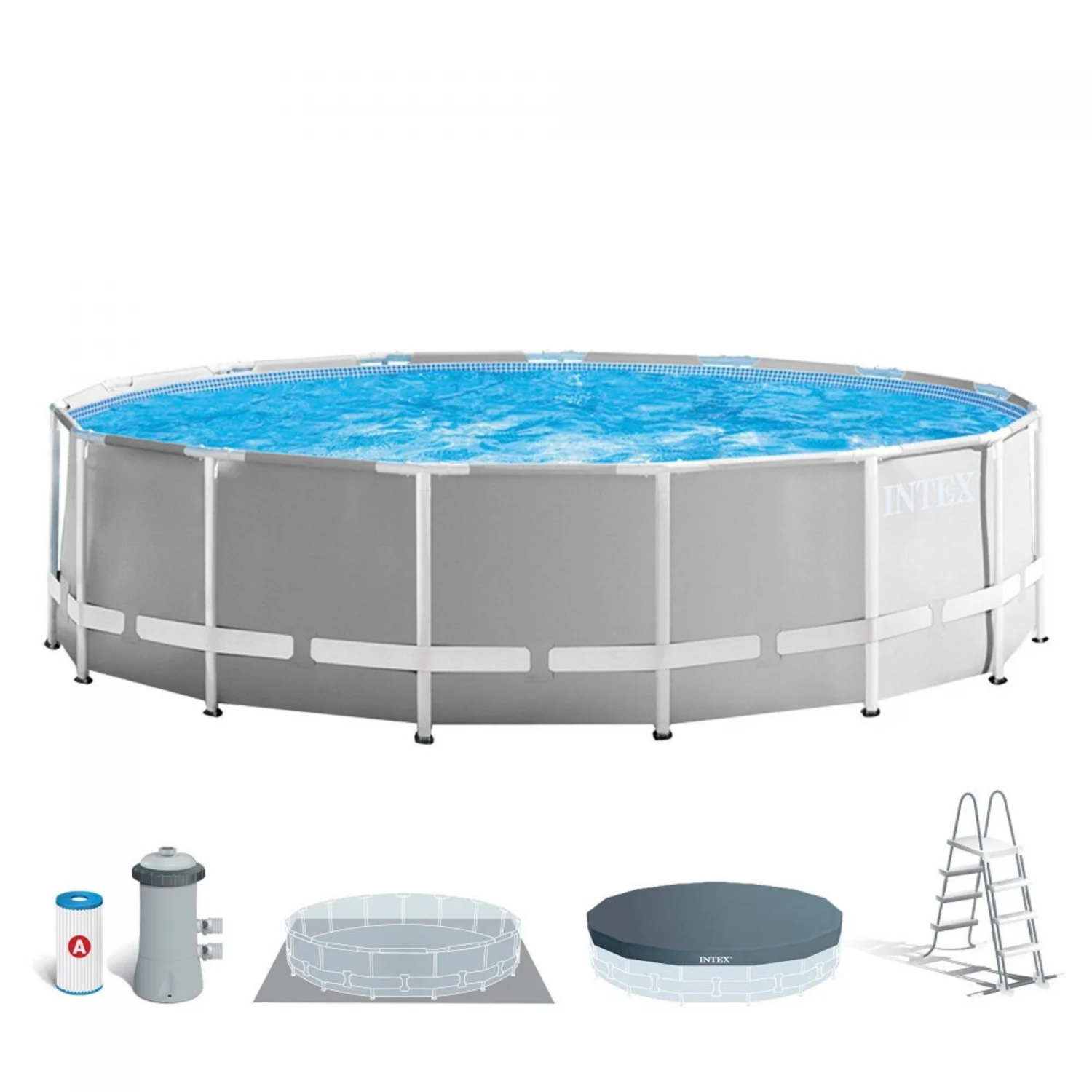 Piscina Desmontable Redonda Intex Prisma Frame 457x122 cm