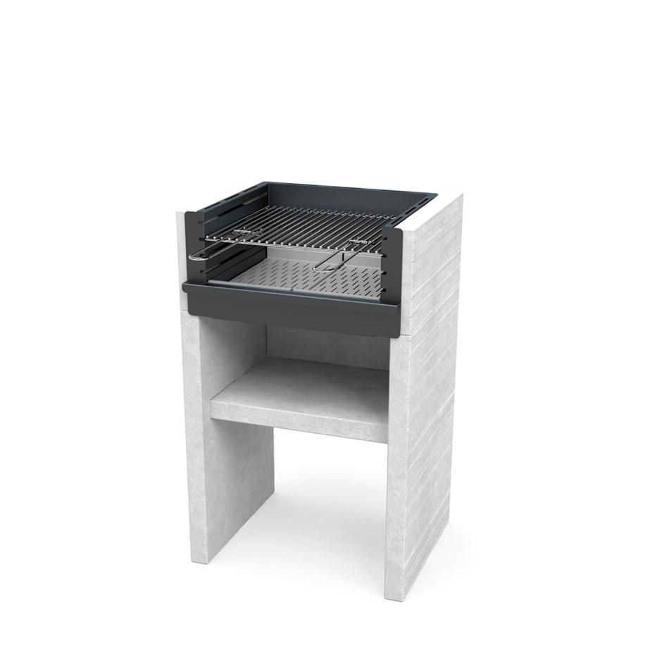 Barbacoa De Hormigón Venit Flex Carbon Y Leña