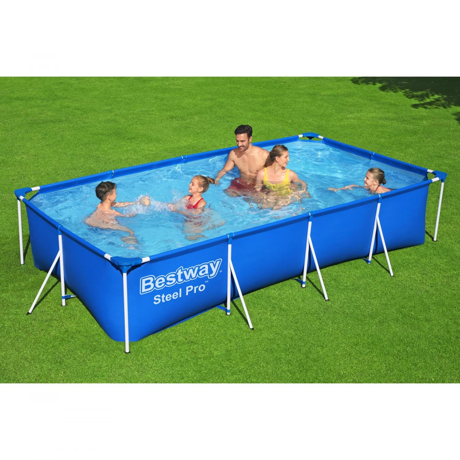 Piscina Tubular 400x211x81 cm Bestway