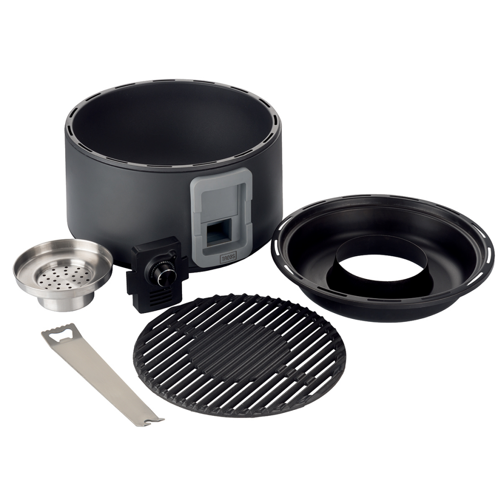 Barbacoa Portátil De Carbón 35 Cm Negra 99335 Trebs