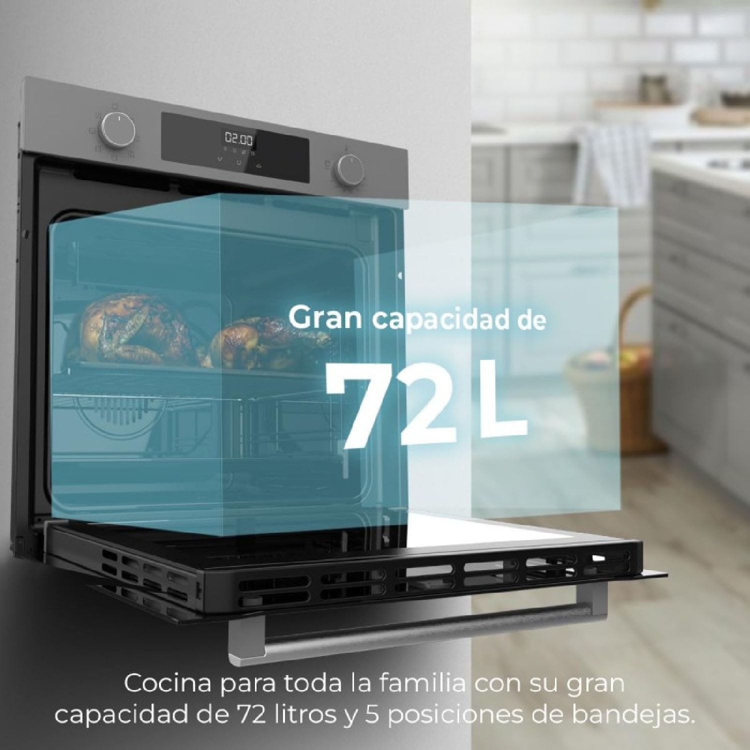 Horno Multifunción Bolero Hexa M226000 Glass Grey  A Cecotec