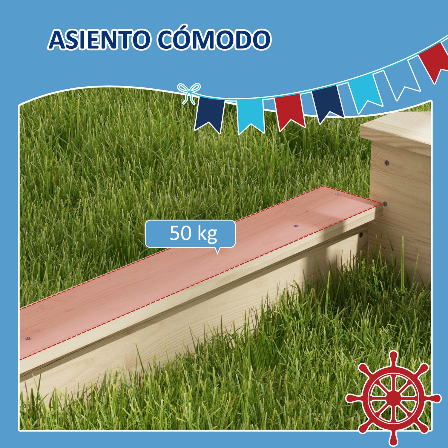 Arenero Para Niños Con Toldo Juguetes De Cocina Natural Outsunny