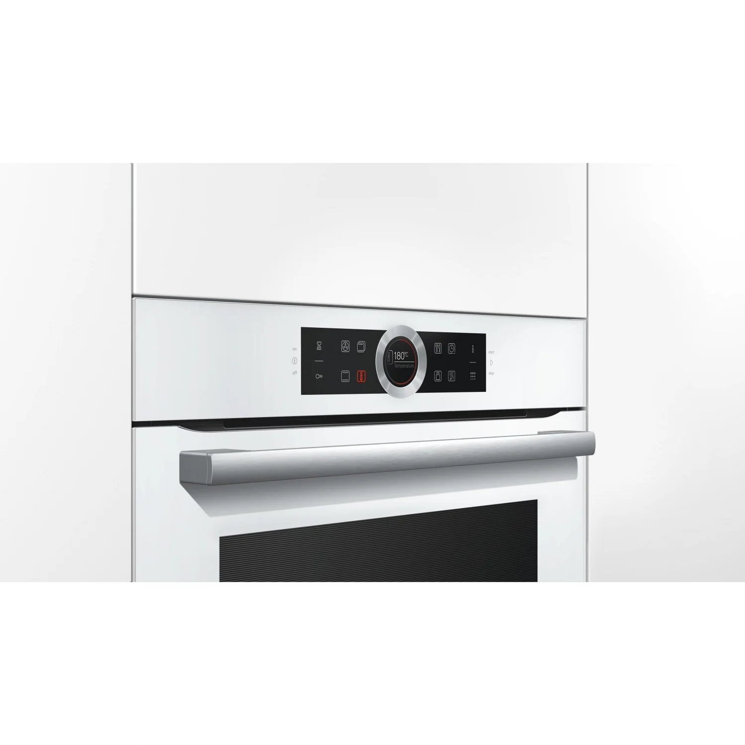 Horno multifución Bosch  HBG675BW1, 3,6 kW, 71 L, Apertura Abatible, 13 Funciones de Cocción, Eficiencia A+ - Blanco