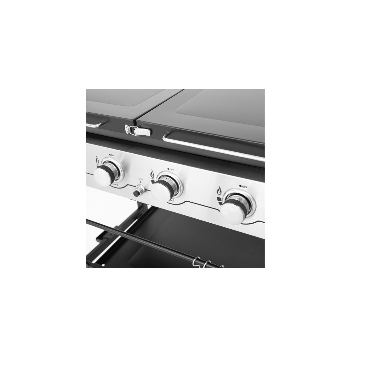 Livoo Plancha De Gas De 4 Fuegos Sobre Carro - Doc278