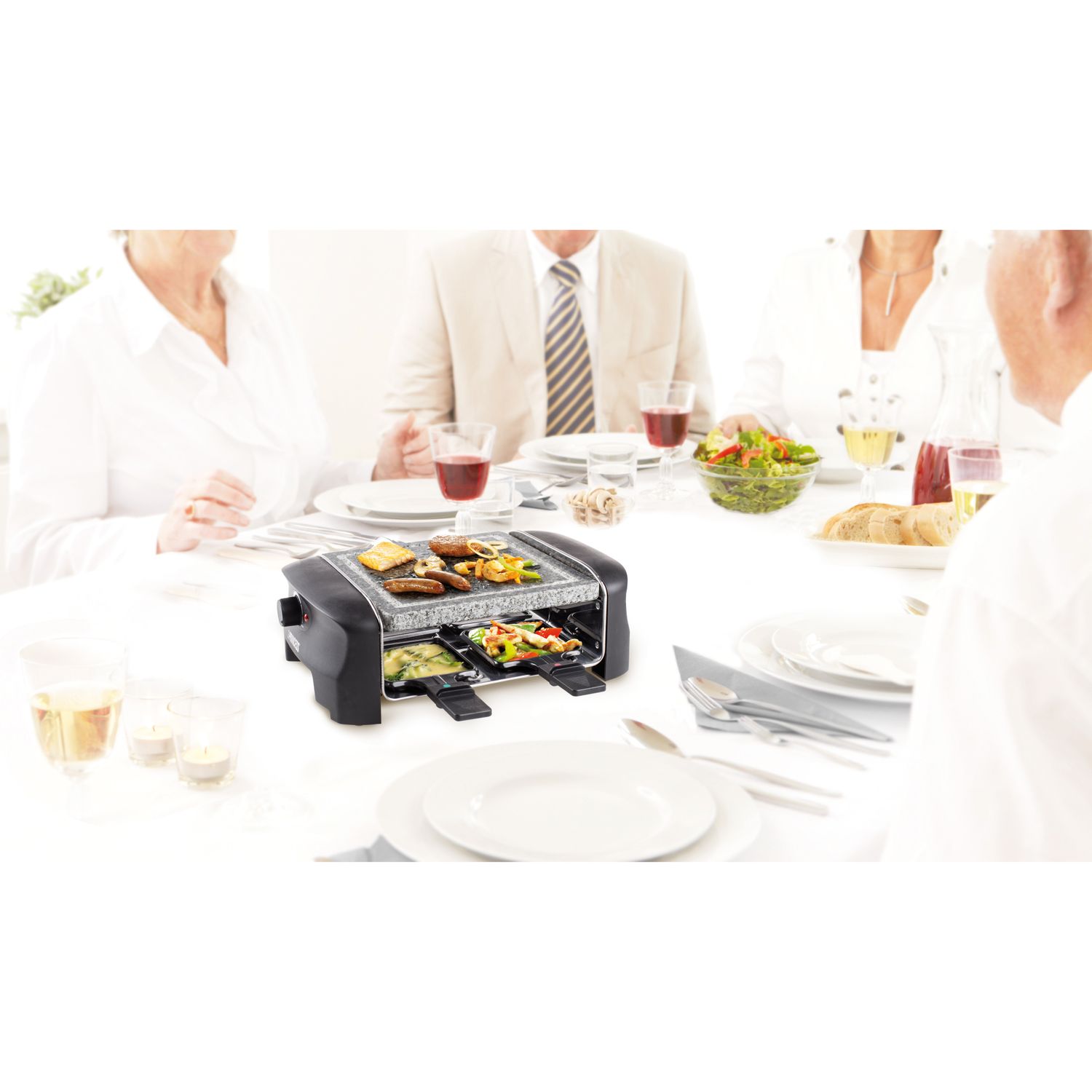 Princess 162810 Raclette 4 Stone Grill Party
