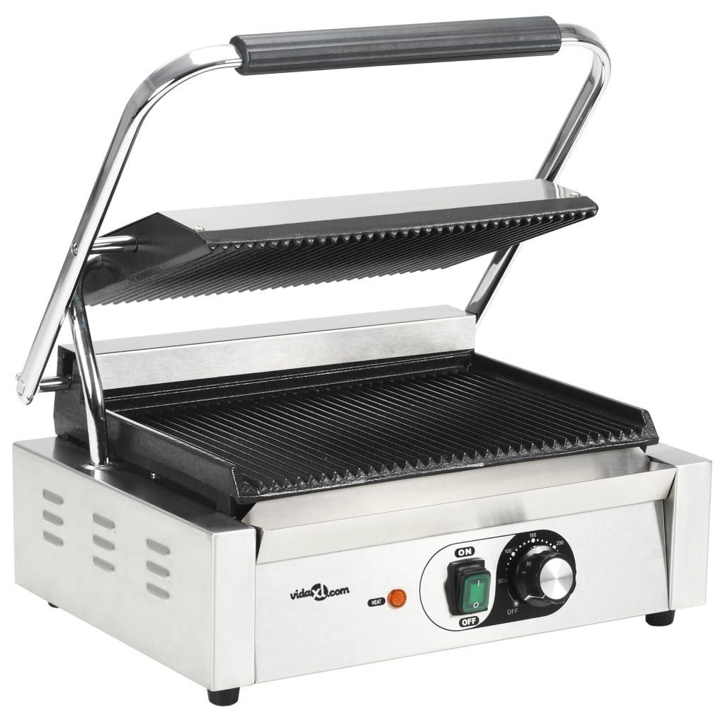 Grill Parrilla Estriada 2200 W 43x30,5x20 Cm Vidaxl