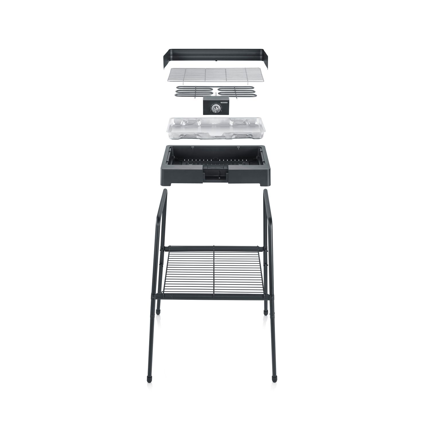 Barbacoa Con Patas Negro 2200 W Pg 8566 Severin