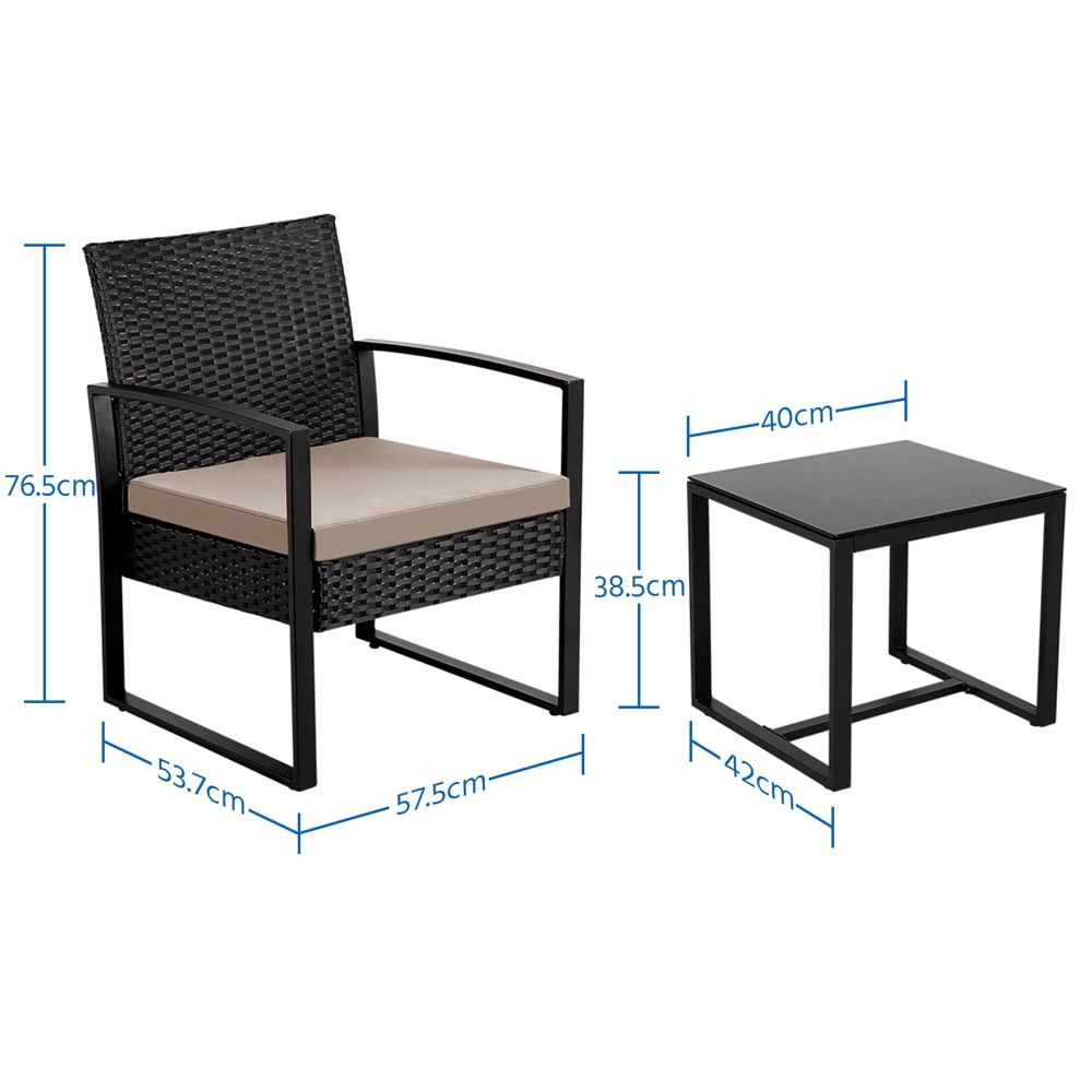 Conjunto De Muebles Exterior Para Terraza Jardín Balcón