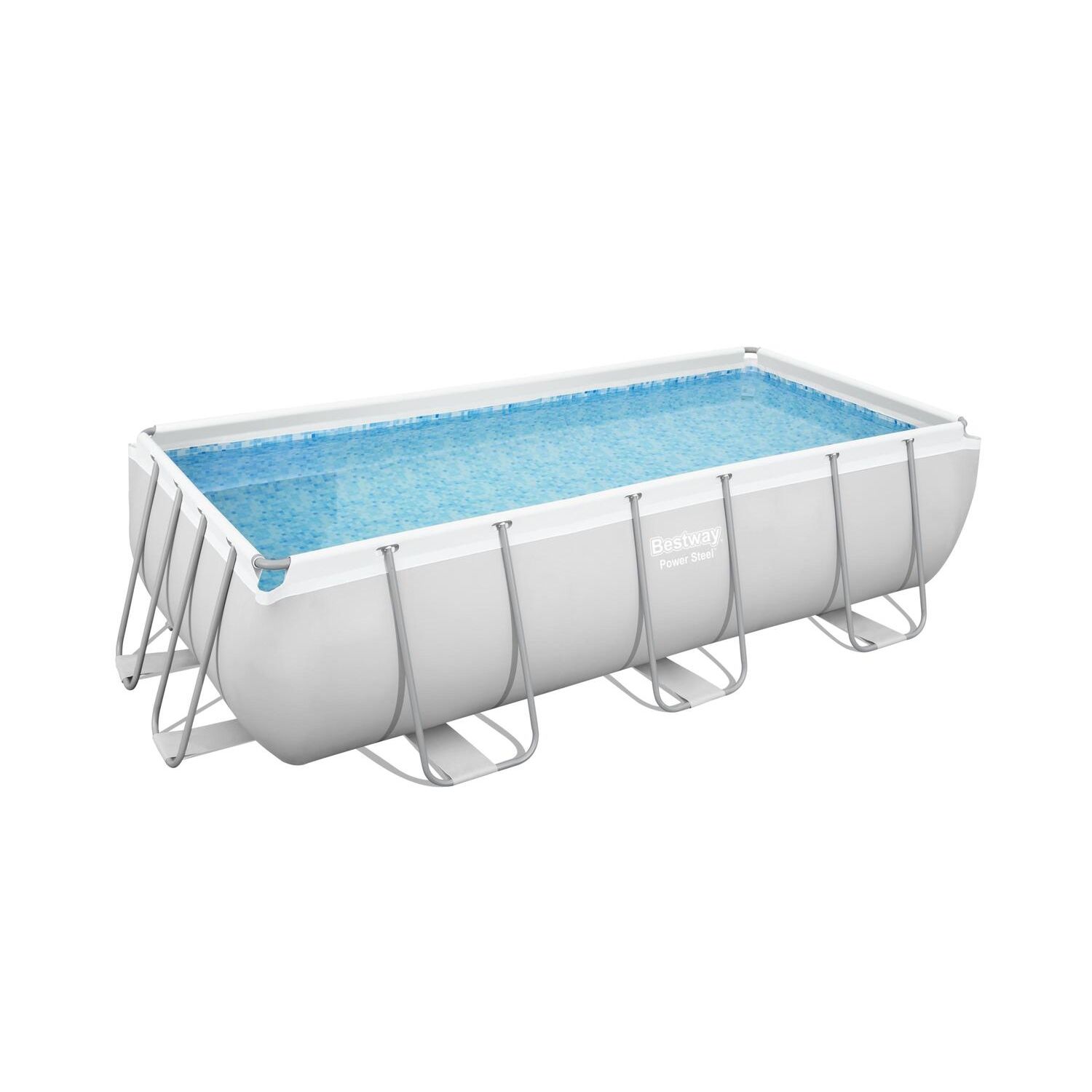 Hawi Kit De Piscina Rectangular Sobre Suelo 4,04 X 2,01 X 1 M
