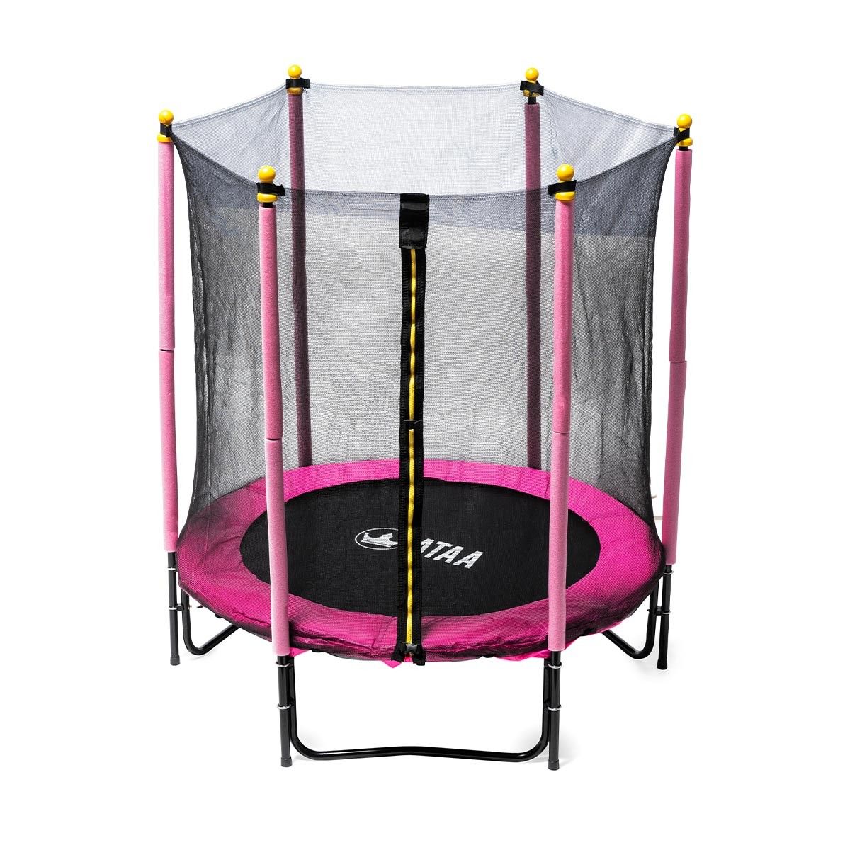 Cama Elástica Infantil 140 Plus Rosa - Juegos Y Juguetes Infantiles Para Niños Al Aire Libre