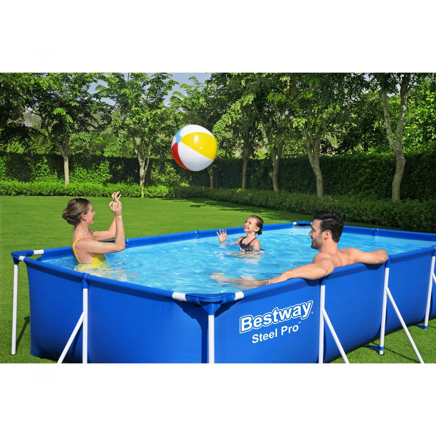 Piscina Tubular 400x211x81 cm Bestway