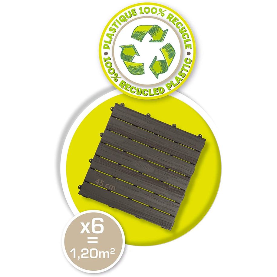 Smoby - Set 6 Losetas Suelo 45x45 Cm / Referencia 810907