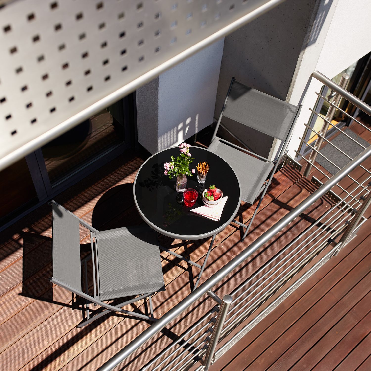 Conjunto De Jardín Düsseldorf - Negro