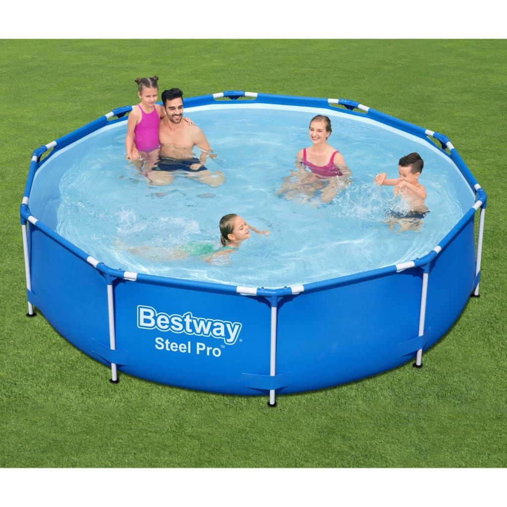 Vidaxl Piscina Desmontable Steel Pro Set Bestway Azul Ø305 Cm