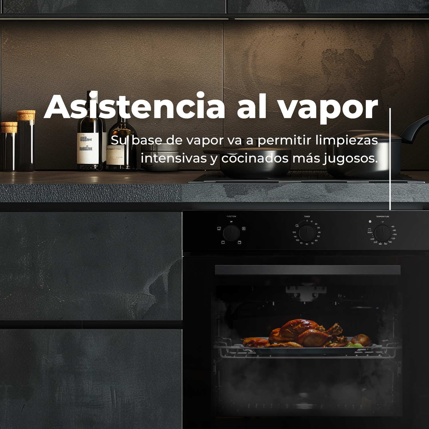 Horno Integrable Evvo H10, Clase Energética A, 72l De Capacidad, 4 Programas, Inox