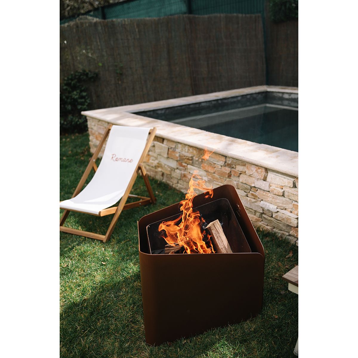 Krak Brasero 3 En 1 Flor De Óxido - Levant + Grille + Plateau Fleur De Rouille