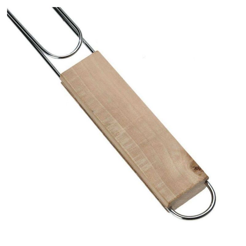 Parrilla Para Asar Pescado En Barbacoa 71x14cm Parrillera Individual