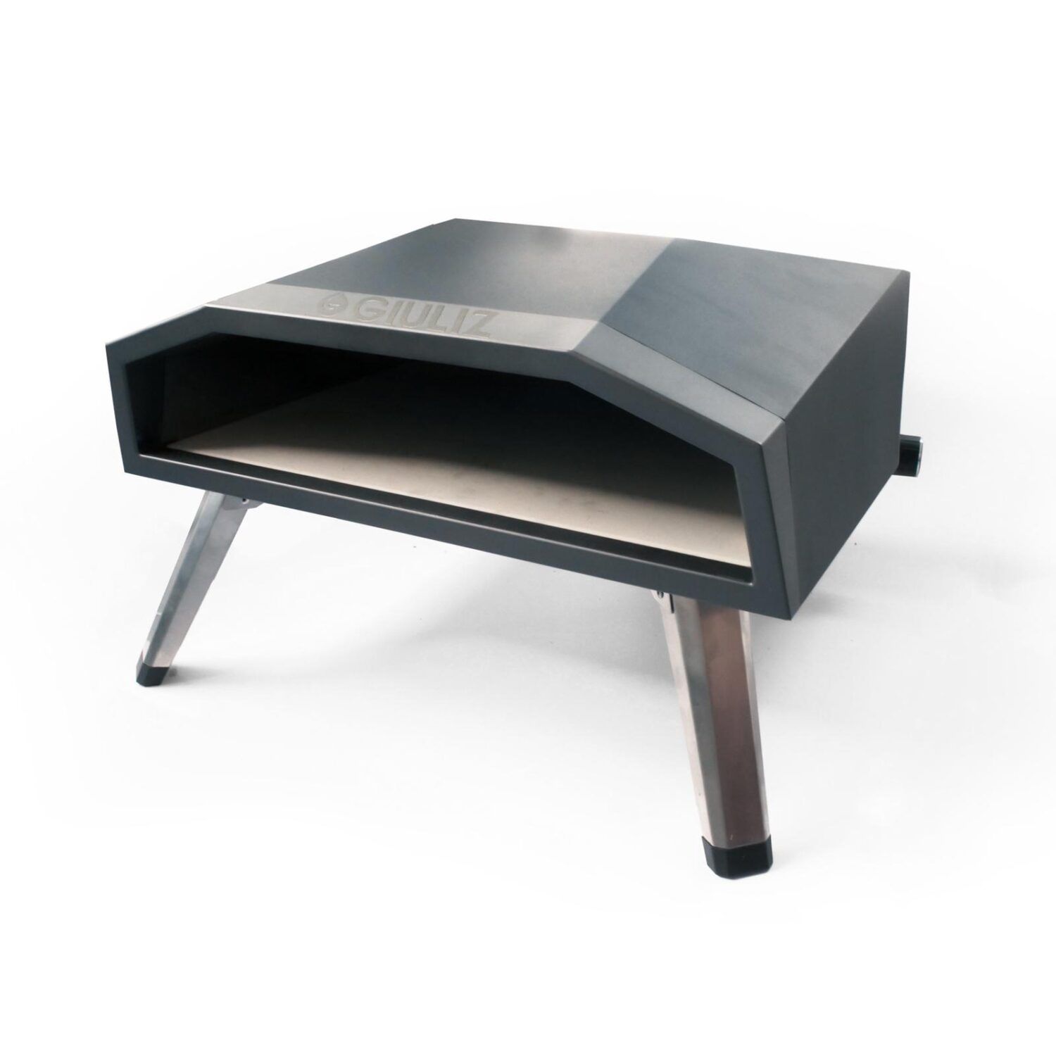 Pizza De Gas Oven - Ovni 16 - Piza Pizza Incluida | Ideal Para La Cocina Al Aire Libre Y Las Vacaciones Al Aire Libre | Compacto Y Portátil | Acero Inoxidable | Trendyflair