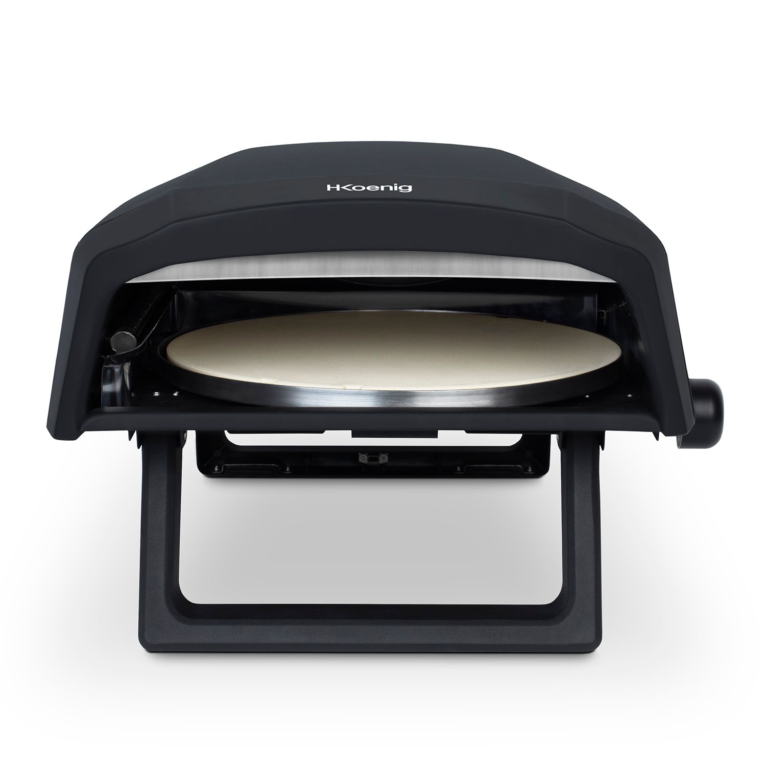 Horno De Pizza A Gas Gino640 H.koenig, 32 Cm, Superficie Giratoria 360°