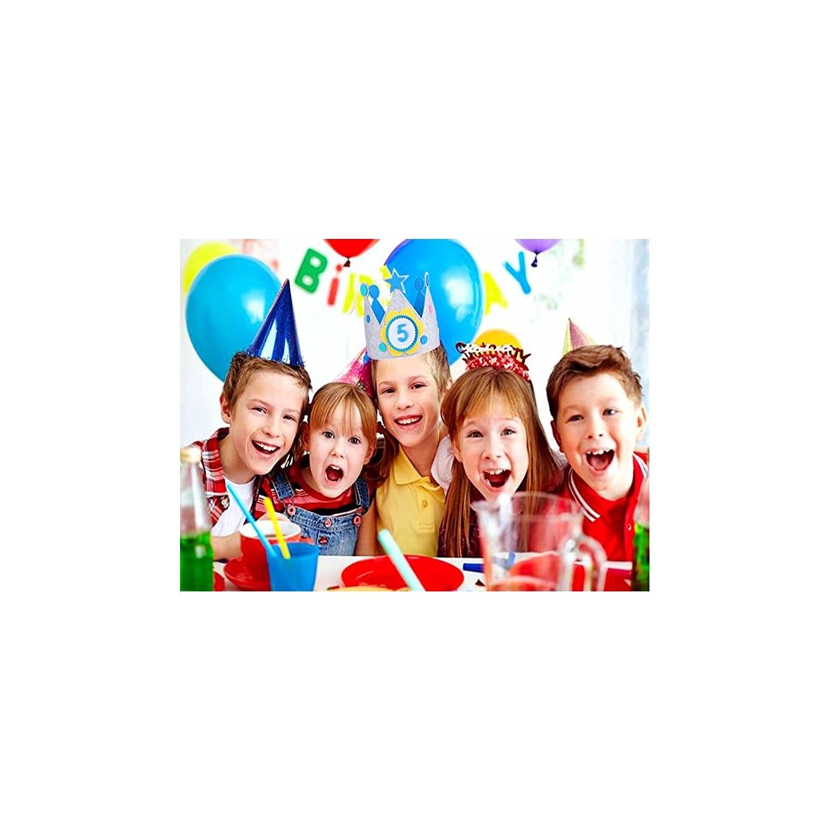 Corona Cumpleaños Con Números Intercambiables Azul - Juegos Y Juguetes Infantiles Para Niños