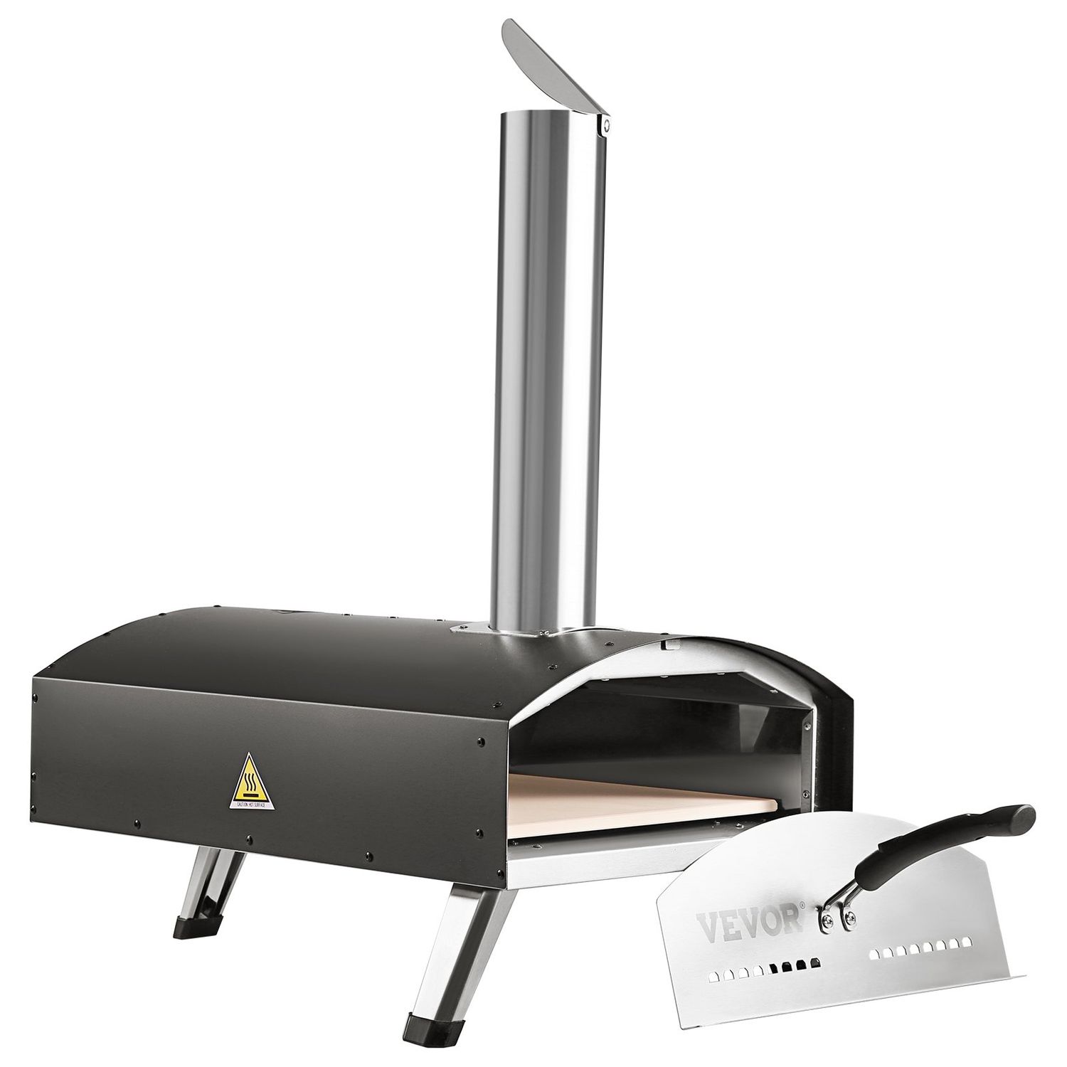 Horno De Pizza Para Exterior Acero Inox. 500ºc Tamaño De Pizza 12