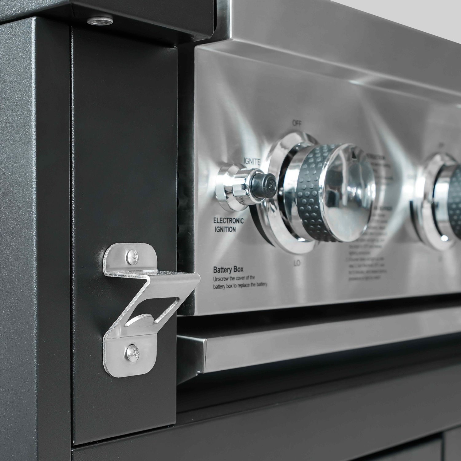 Mueble De Barbacoa A Gas Con 4 Quemadores Y Asador  Oviala