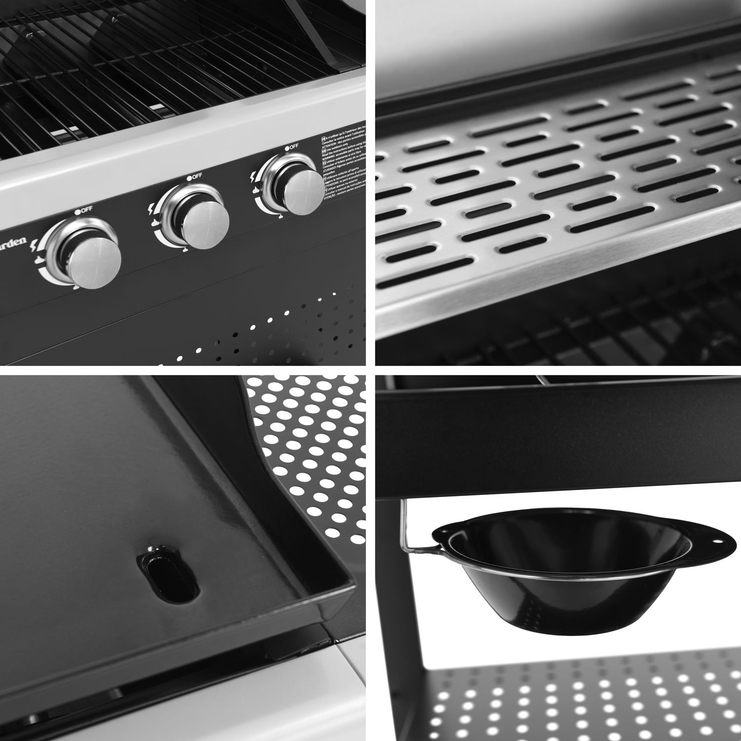 Barbacoa De Gas Vesuvio Duo - 3 Quemadores + Plancha 3 Quemadores