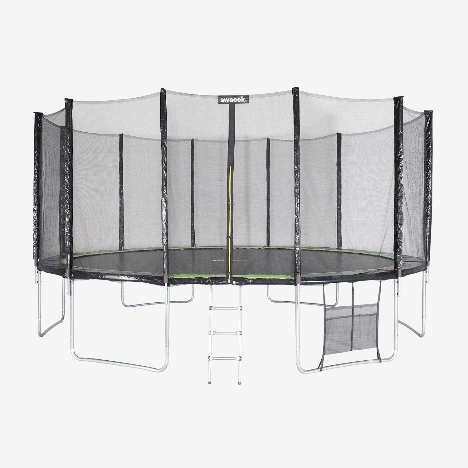 Cama Elástica Con Pack De Accesorios, 490cm, Verde