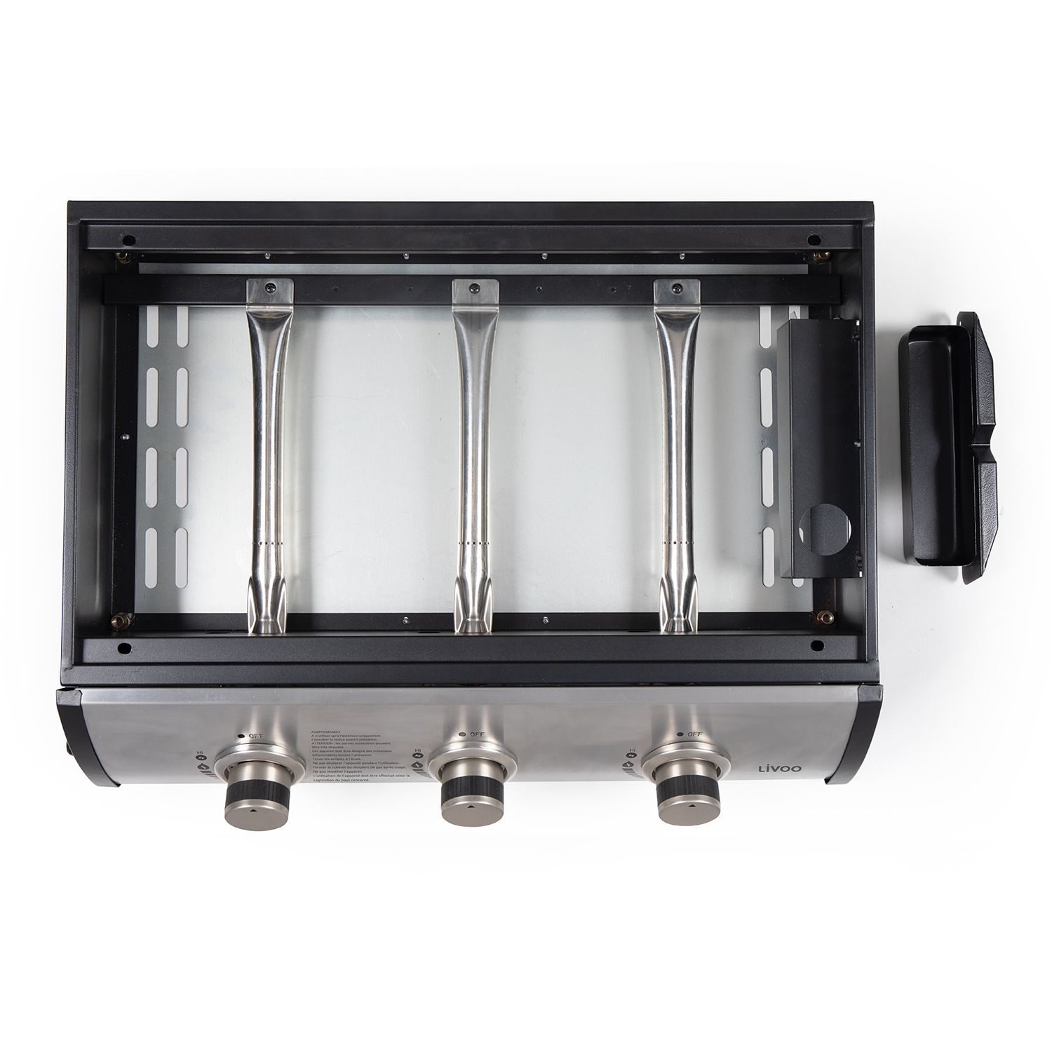 Livoo Plancha Gas 7.5kw Placa Acero Esmaltado 61x38cm - Doc277